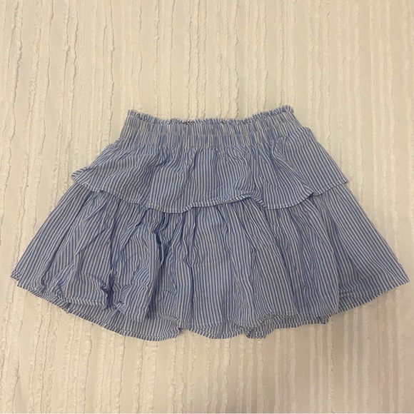 blue and white ruffle skirt - Picture 1 of 3